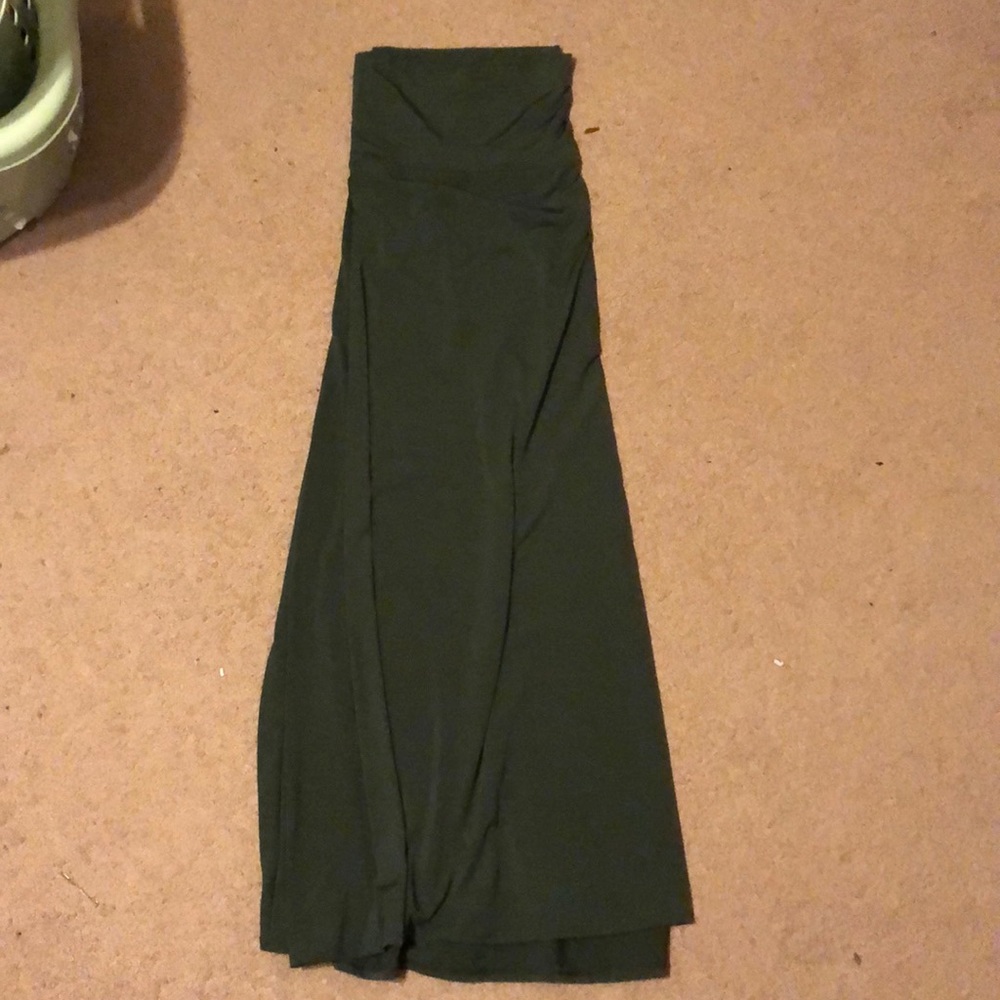 Olive green maxi skirt